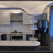 Кухня с накладными фасадами из плёночного МДФ, Симферополь фото
