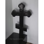 Крест из габро 77*40*8 см(ручная работа) фото