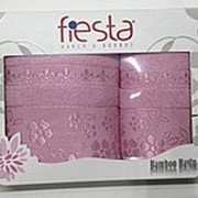Розовый Elara махра ( 50х90+70х130 ) в коробке Набор полотенец Фиеста