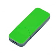 USB-флешка на 8 Гб в стиле I-phone, прямоугольнй формы, зеленый фотография