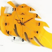 Настенные часы Листопад желтый фото