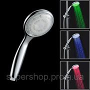 Насадка на душ подсветка для воды 3 цвета турбина фото