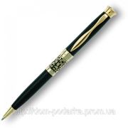 Шариковая ручка из латуни “Pierre Cardin“ с лаком черного цвета с элементами позолоты фото