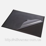 Подкладка для письма двухслойная с клапаном (652x512мм, PVC), черная фото