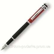 Перьевая ручка “Pierre Cardin“ черно-бордового цвета с легким слоем лака фотография