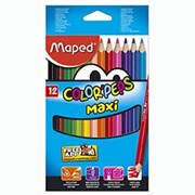 Карандаши цветные Maped COLOR PEPS Maxi, 12 цветов фотография