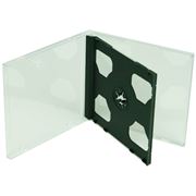 Коробка для CD/DVD дисков jewel box 104mm Double/black tray фото