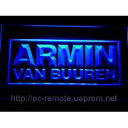 Armin van Buuren неоновый логотип