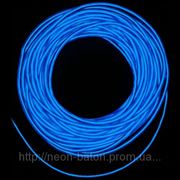 Холодный неон / электролюминисцетный провод 3-го поколения 5 мм, синий (розница, опт)
