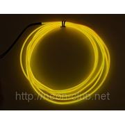 Холодный неон / электролюминисцетный провод 3-го поколения 2,6 мм, желтый (розница, опт) фотография