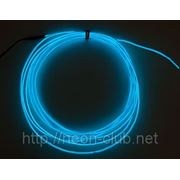 Холодный неон / электролюминисцетный провод 3-го поколения 2,6 мм, синий (розница, опт) фото