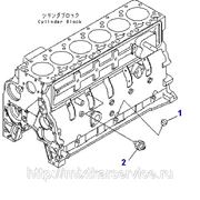Блок цилиндров для двигателя погрузчика Komatsu WA320