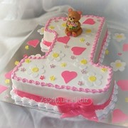 Сказочный тортик на первый День Рождения