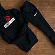 Мужской спортивный костюм Nike F.C, черный с капюшоном фотография