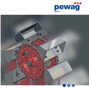 Цепи Pewag (Певаг Австрия) высокопрочные тяговые для ковшевых элеваторов а также их компоненты (ковшы приводные валы зубчатые и гладкие зубья крепежные ковшевые скобы). Различные системы соединения. Множество вариантов исполнения фото