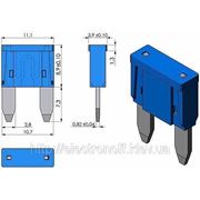 Автопредохранитель MINI 20А, ножевой фотография