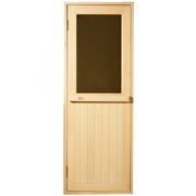 Стеклянная дверь для сауны Tesli “MAX“ 67,8x188 фотография