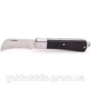 Нож монтерский изогнутый складной с деревянной ручкой НМ-02 КВТ
