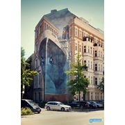 Роспись многоэтажных зданий Донецк фото