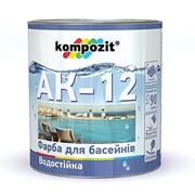 Краска для басейнов АК-12 голубая 28 кг