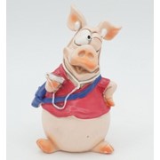 Статуэтка Свинка с айфоном 6х6,5х10,5 фотография