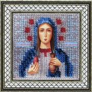 Набор для вышивания бисером Вышивальная Мозаика 657012 “Св. Равноп. Мария Магдалина“ 6,5см.*6,5см. фотография