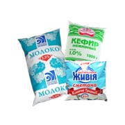 Упаковка для молока и кисломолочных продуктов фото
