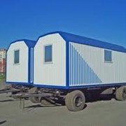 Дома-вагончики на салазках в Павлодаре фото