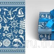 Подарочная упаковка MILAND Бумага упаковочная “Морская“ (10 листов в рулоне, 70 х 100 см, 90 г/м2) фото