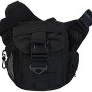 ​ Мужская городская сумка однолямочная (черная) фото