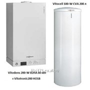 Котел Vitodens 200-W B2HA 60 кВт + Бойлер Vitocell 100-W CVA 200 л + Vitotronic200 HO1B B2HAI24