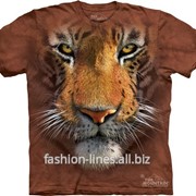 Мужская футболка The Mountain Tiger Face с мордой тигра фото