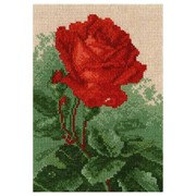 Набор для вышивания крестиком Hobby&Pro 604 “Роза“ 21см.*14,5см. фотография
