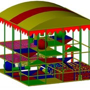 Детская игровая комната 4x4 с аттракционом «Человек-Паук» фото