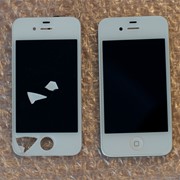Замена переднего стекла на iPhone 4 4s фото