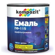 Универсальная алкидная атмосферостойкая эмаль ПФ-115 Kompozit® фото