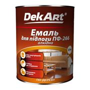 Эмаль алкидная ПФ-266 TM "DekArt" красно-коричневая 28 кг