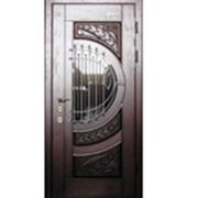 Бронированные Двери МДФ с кованым узором резьбой. фото