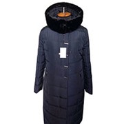 Женские пальто больших размеров Ромбик с мутоном