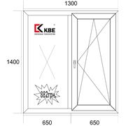 Окна металлопластиковые системы KBE фото