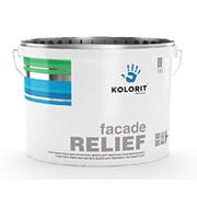 Краска Колорит Фасад Рельеф (Facade Relief) структурная водно-дисперсионная на акрилатной основе (5, 10 л)
