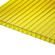 Сотовый поликарбонат BORREX Желтый 25 мм (2,1*12 м) фотография