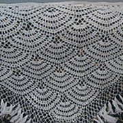 Шаль — белая фото