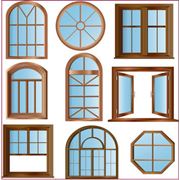 Наша компания изготавливает деревянные окна и двери любой конфигурации - круглые овальные прямоугольные треугольные трапециевидные арочные. фото
