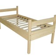 Кровать детская из натуральной древесины, 1440х680х600 мм., Код: 15677 фотография