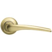 Ручка дверная CAPELLA-LD40-1SG-CP-1 матовое золото/никель