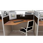 Столы для офиса с перегородками,столы в контакт центр фото