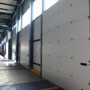 Секционные гаражные и промышленные ворота. фото