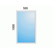 Окно металлопластиковое Грамми 500х100 см подоконник 300 отлив 150 мм купить фото