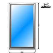 Окно металлопластиковое глухое (неподвижное) 1400х800